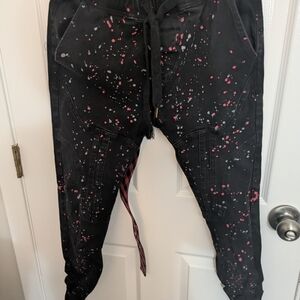 Black Splatter Paint Joggers